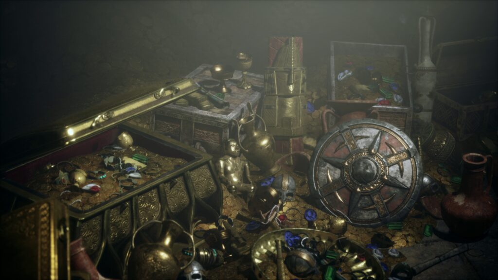 Vintage treasure chests and curiosities